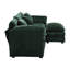 Élégant canapé modulaire de 112 po, canapé modulaire avec coussins polyvalents à deux couches et revêtement en chenille pour un siège en L