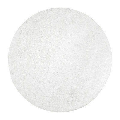 Alanson Contemporary Power Loom Performance Shag White Rug