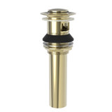 Push Pop-Up Bathroom Sink Drain with Overflow Holes