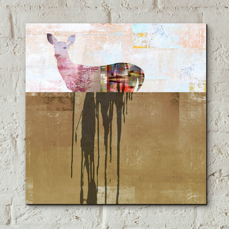 Sur impression plastique / acrylique, H 12 po x l 12 po x P 0,13 po