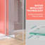 Porte de salle de bain pivotante à panneau pivotant sans cadre 32 "- 33 1/4" x H 72 "en verre trempé avec poignée-101257030-101257031