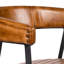 49cm H Genuine Leather Upholstered Dining Chair-35257983