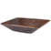 17" Modern Rectangle Hand Forged Old World Copper Vessel Sink