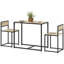 Ensemble de table de salle à manger 3 pièces pour 2 personnes, table de cuisine et chaises, ensembles de salle à manger pour petits espaces