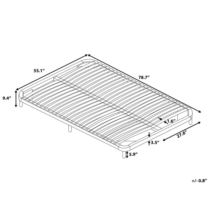 EU Double - 140 X 200 Cm Metal Bed