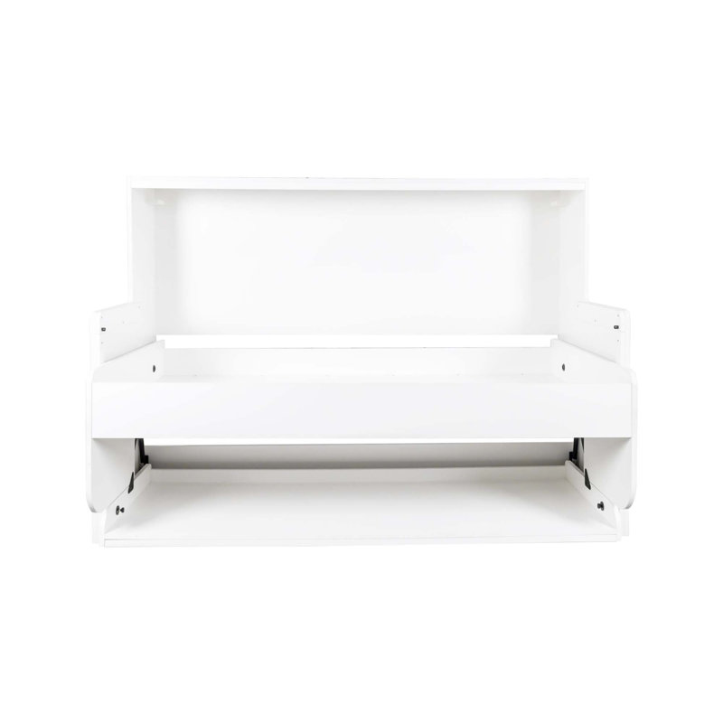 Lit escamotable avec bureau, mobilier de chambre idéal pour les petits espaces, lits gigognes horizontaux et verticaux et meubles peu encombrants, lits pliables (simple horizontal)