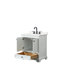 Ensemble de meuble-lavabo simple autoportant 36 po avec plateau en quartz Deborah-98089352-98089357-98089358