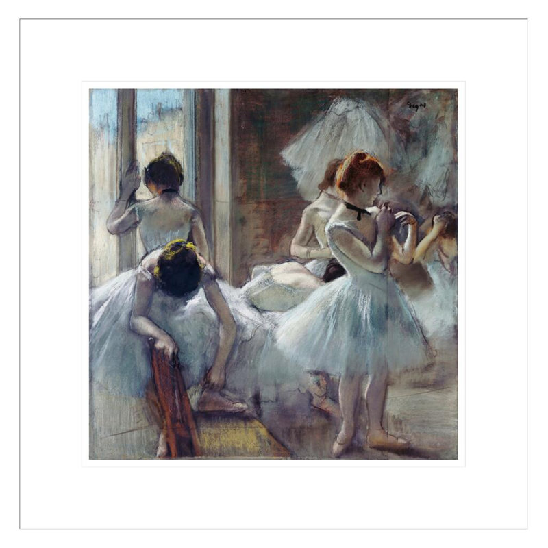 Groupe de danseuses par Edgar Degas, H 17,83 po x l 17,75 po