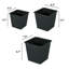 5" Square Nursery Plant Pot - Garden Plastic Pots With Drainage (5-Pack)-1986842692