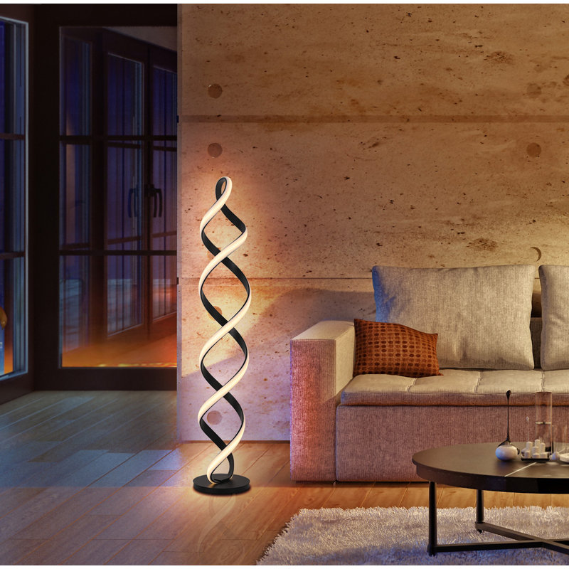  Lampe DEL sur pied 61 "61", Noir