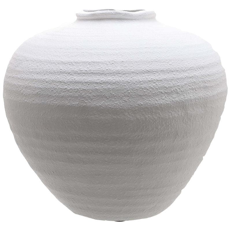 Handmade Ceramic / Porcelain Decorative Urns & Jars, Matte White, 31cm H x 35cm W x 35cm D