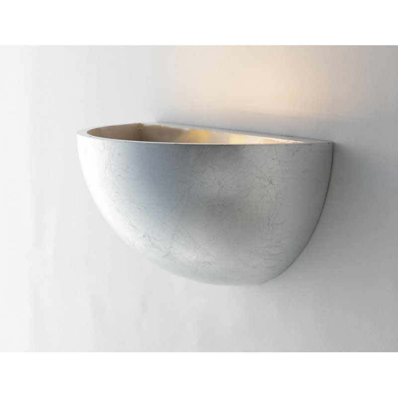 Pawelski Gypsum Uplighter, 25cm H x 125cm W x 125cm D, Silver