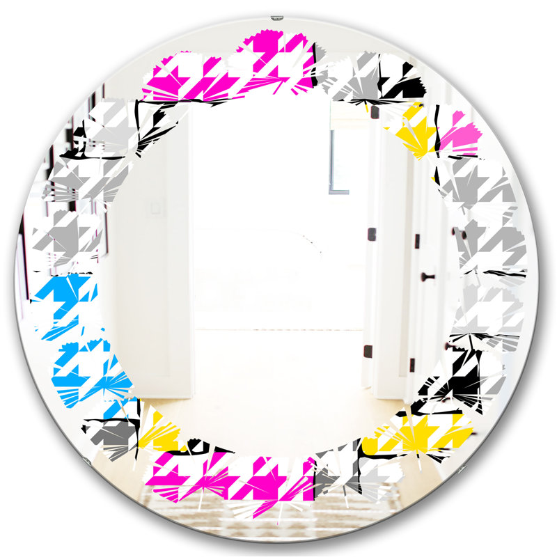 Miroir mural sans cadre Leaves, H 23,6 po x l 23,6 po