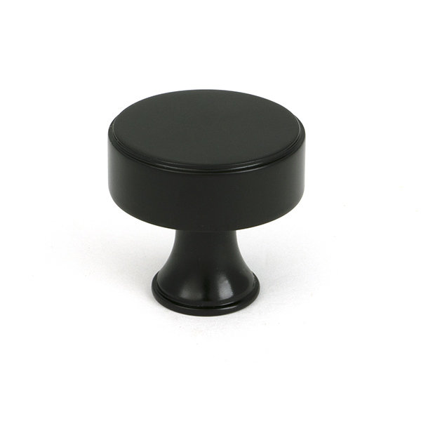 Scully Cabinet Knob, Aged Bronze, 1.26" Knob Diameter