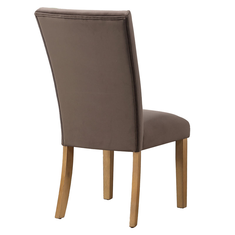 Chaise d'appoint en velours Artemis, Sable, Velours brun