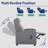 Massage Recliner Chair, Reclining Chair Home Theater Seating Single Sofa For Living Room, Adults