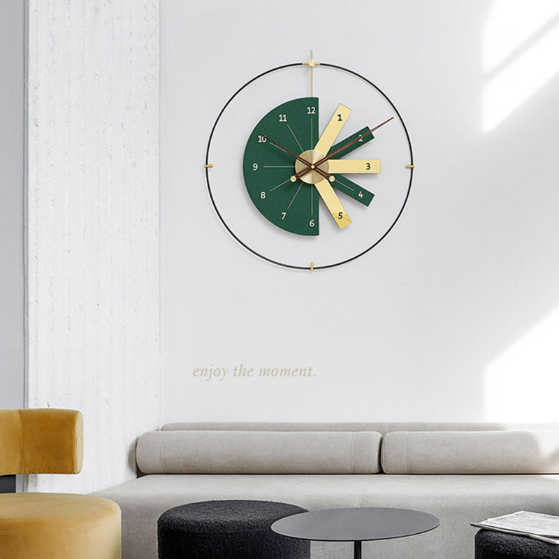 Green Round Wall Clock, Green