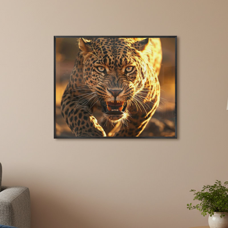 Single Picture Frame LED Illuminated Wall Art Wall Art on Glass / Aluminium, 50cm H x 60cm W