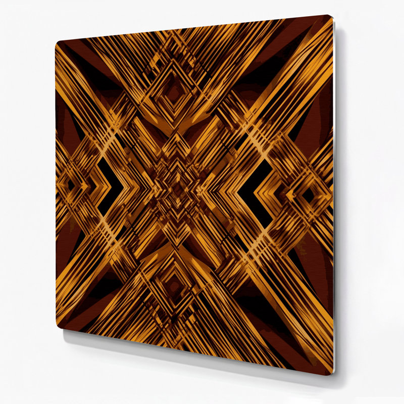 Art mural rouge Op Op 89, H 192 po x l 192 po x P 0,05 po