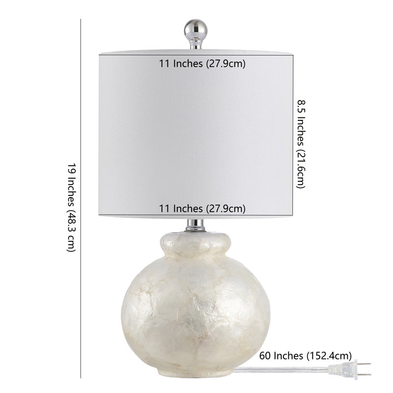 Lampe standard ivoire 20 po Odette
