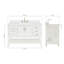 Meuble-lavabo simple 54 po avec plateau ARIEL Moille-185149550-178238455