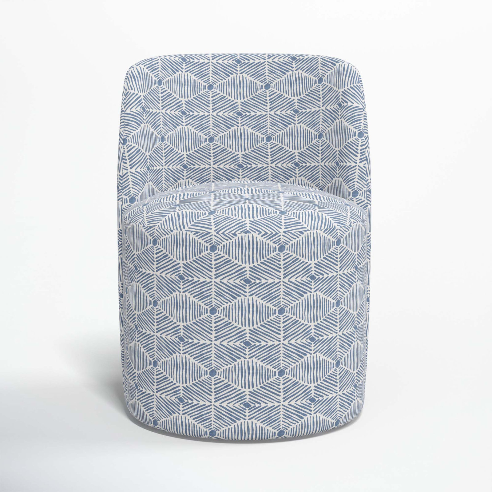 Begonia Dining Chair, Painted Diamond Dusty Blue