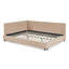 Lit plateforme tapissier grand capitonné rose, cadre de lit multi-usage en velours pour chambre à coucher et salon