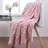 Dusty Rose Faux Fur Throw Blanket-49925173
