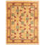 Tapis décoratif en laine de conception unique Ivoire 9 pi x 11 pi 10 po noué à la main New Age Pakd