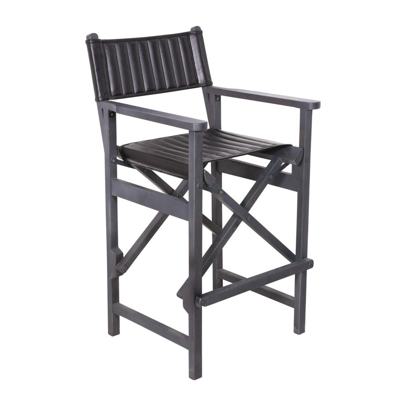 Tabouret de bar en cuir