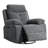 Power Recliner Glider Chair With Bluetooth Speaker 270 Degree Swivel With LED Light Side Arm With Storage Pockets USB+Type C Charging Port Button Control Retractable Footrest Adjustable Backrest DG-1102132641