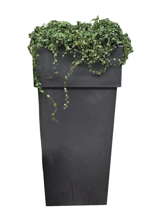 Planter, 40" H x 22" W x 22" D, Terracotta
