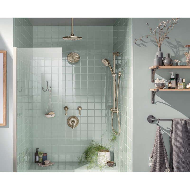Pomme de douche à main multifonction, Nickel brossé