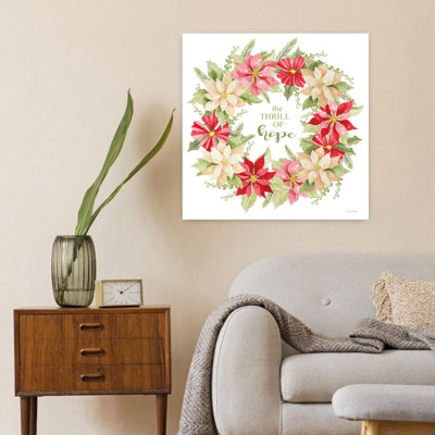 Art contemporain de la fleur de poinsettia The Thrill Of Hope