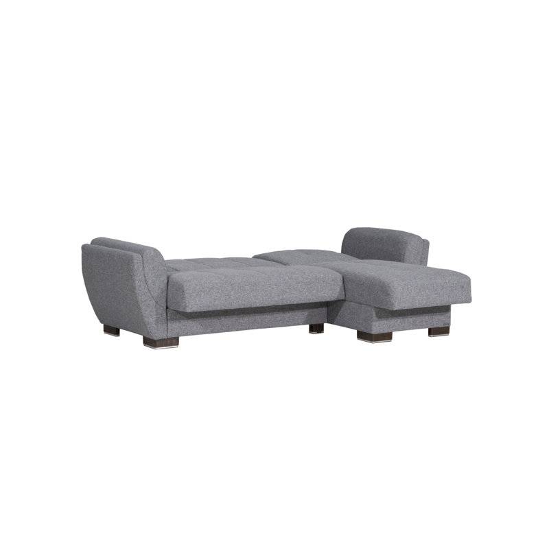 Chaise longue convertible avec rangement Primenest Skyhaven Collection, 2, Gris