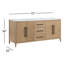 Meuble-lavabo double 72 po avec plateau en quartz Alsup-95320229