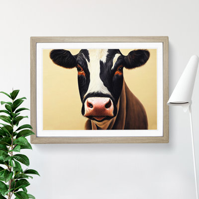 Interesting Cow - Framed Print