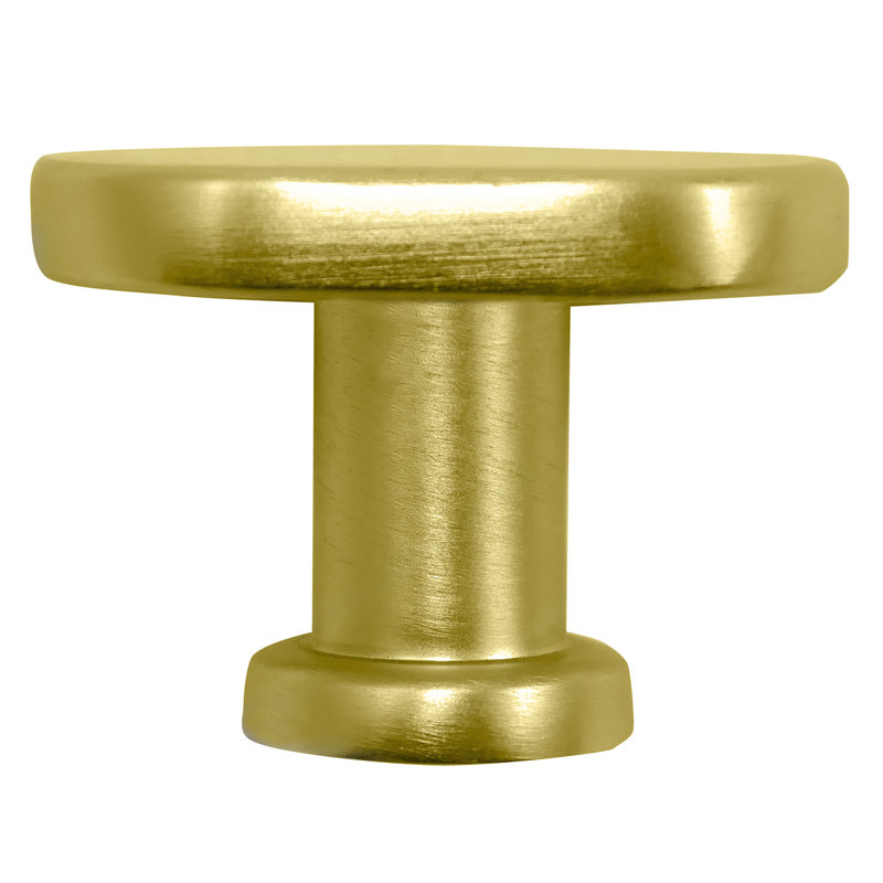 Oval Knob, Matte Brushed Brass