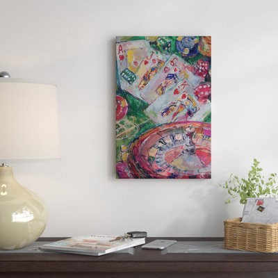 «Casino Art» par Richard Wallich - Estampe numérique sur toile tendue avec châssis