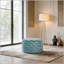 Repose-pieds rond 24 po en velours-570606516