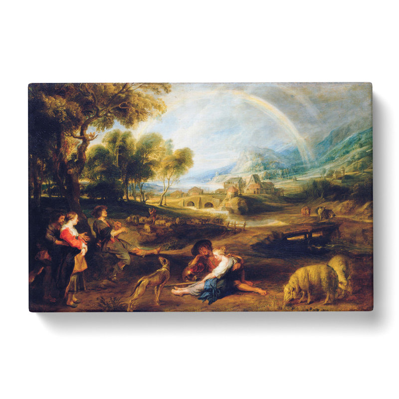 Landscape With A Rainbow by Peter Paul Rubens - Wrapped Canvas Print, 35cm H x 50cm W x 3cm D