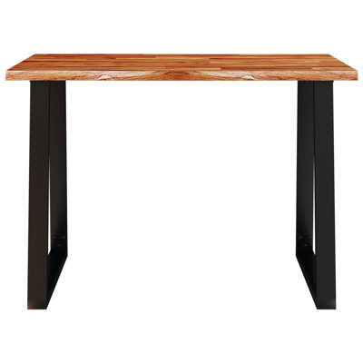 vidaXL Dining Table Kitchen Table with Live Edge Pub Table Solid Wood Acacia