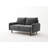 Anacapa 58" Velvet Round Arm Sofa Loveseat-813055686