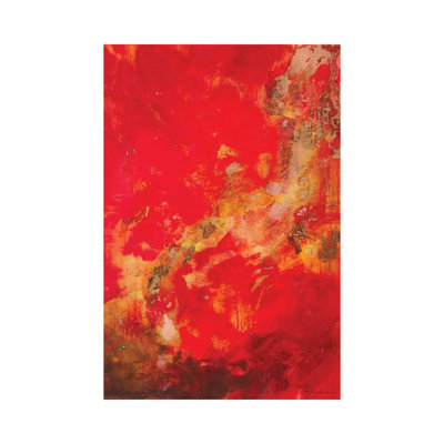 Toile métallique Stepreix - Série cuivre et rouge II par Jennifer Gardner