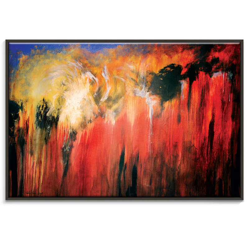 Regeneration by John Louis Lioyd - Painting on Canvas, Black Floater Frame, 102cm H x 152cm W