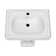 Whitehaus Collection 29" Traditional Pedestal Sink With Large Rectangular Bowl, Dual Soap Ledges And Overflow