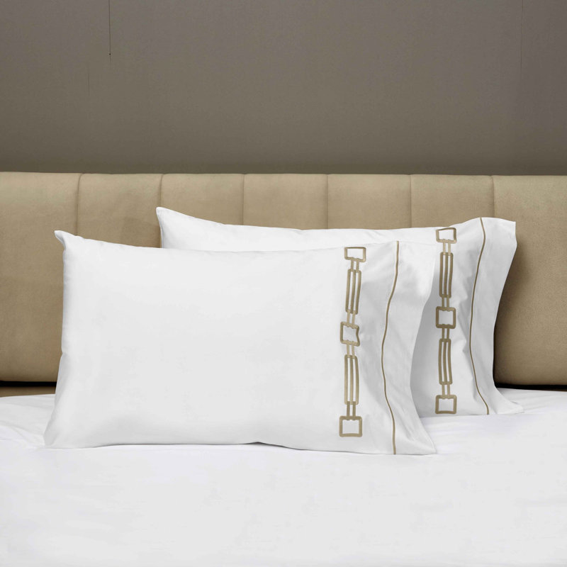 Retro Percale Pillow Case, Taupe, King