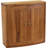 24" Brown Solid Wood Wall Mounted Double Door Bathroom Cabinet