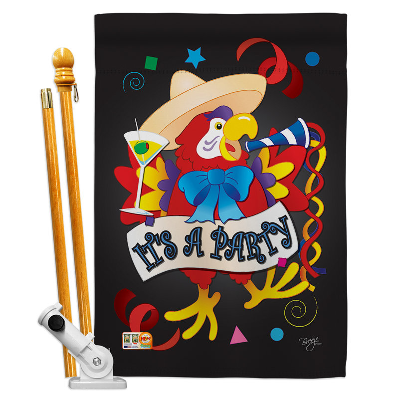 Polyester inspiré de 2 côtés 40 x 28 po ensemble de drapeau