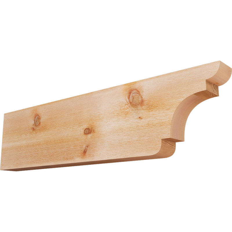Queue de chevron New Brighton, Cèdre rouge, H 12 po x l 48 po x P 4 po